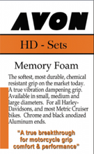 Load image into Gallery viewer, AVON Black Small 1.375Inch Memory Foam Grips
