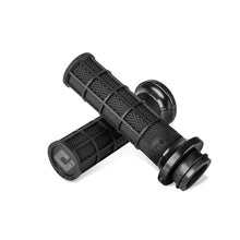 Load image into Gallery viewer, ODI ROAD V-TWIN FULL WAFFLE LOCK ON GRIP HART LUCK BLK/BLK 84+ CABLE
